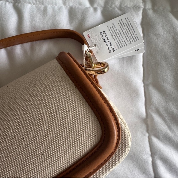 🆕🤎 Lululemon Canvas Mini Bag - Natural Chestnut Brown - Picture 6 of 9